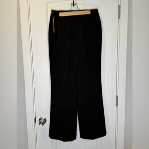 Jones New York Wide Leg Black Pants size 6 with a side zip